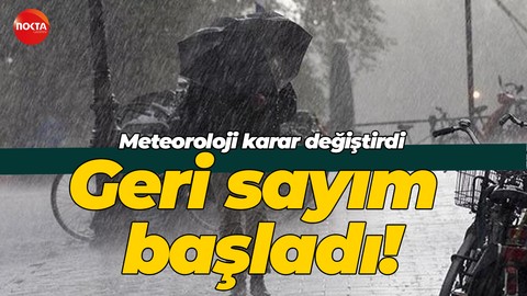 Meteoroloji Genel Müdürlüğü Kocaeli için raporunu değiştirdi! Yağış geliyor geri sayım başladı