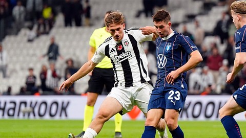 Beşiktaş ikinci yarıda galibiyete uçtu: 2-1