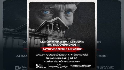 Kocaeli'de Atatürk, 10 Kasım’da burada anılacak