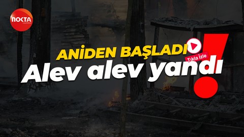 Sebebi bilinmiyor: Mesire alanındaki mutfak alev alev yandı!