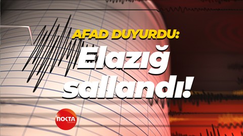 AFAD duyurdu: Elazığ sallandı!