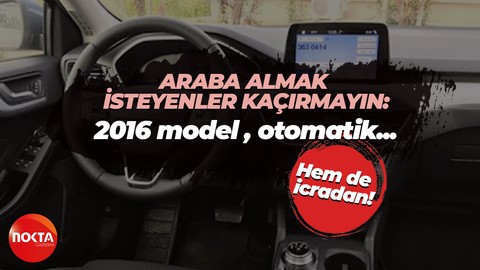 2016 model, otomatik Ford marka araç! İcradan satışta