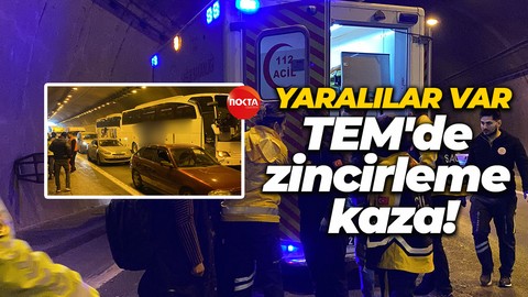 TEM Otoyolu'nda feci kaza: Yaralılar var