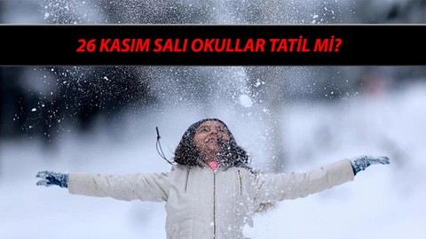 26 Kasım Kar Tatili Olan Yerler: 26 Kasım Salı Okullar Tatil Mi? Yarın Okul Var Mı?