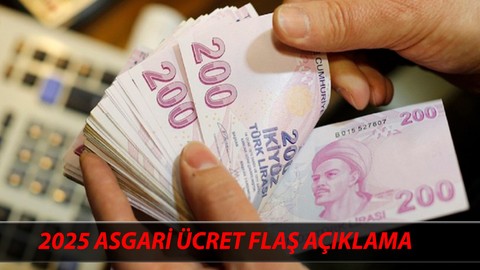 2025 Asgari Ücret Zammı Flaş Gelişme: 2025 Asgari Ücret Ne Zaman Açıklanacak?