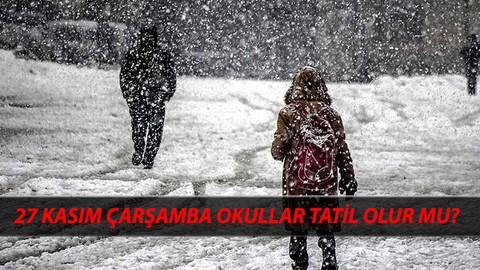 27 Kasım Çarşamba Kar Tatil Olan İller 2024: Yarın Okullar Tatil Olur Mu?