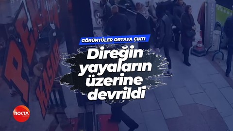 Direğin yayaların üzerine devrildiği kazanın görüntüleri ortaya çıktı