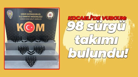 Kocaeli'de vurgun: 98 sürgü takımı ele geçirildi