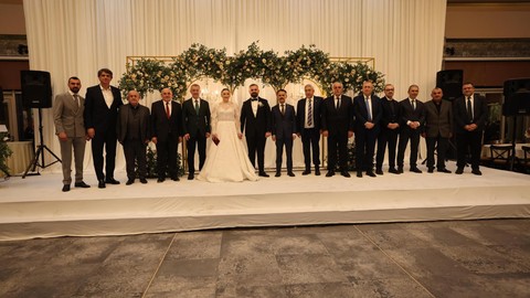 İlhami Aktaş, Kadir Durmuş'un kızının nikah törenine katıldı