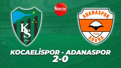 Kocaelispor – Adanaspor: 2-0 (MAÇ SONUCU)