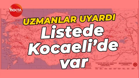 Jeologlar deprem konusunda uyarılarda bulundu, liste de Kocaeli'de var