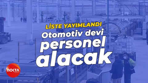 Otomotiv fabrikası 20 personel alacak