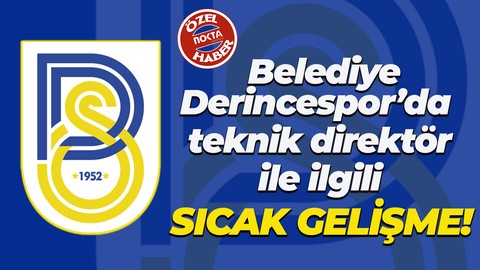 Belediye Derincespor’da teknik direktör ile ilgili sıcak gelişme!