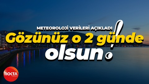 Meteoroloji Genel Müdürlüğü Kocaeli'nin hava durumu raporunu açıkladı!
