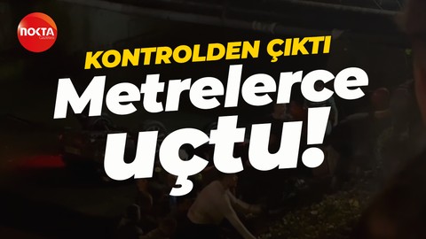Kontrolden çıkan otomobil dereye uçtu: 3 yaralı