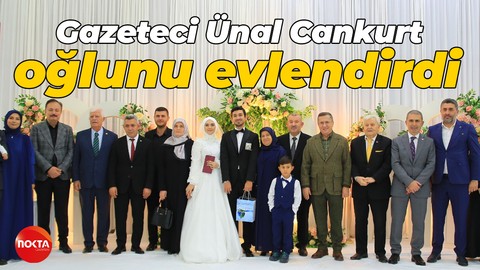 Gazeteci Ünal Cankurt'un oğlu dünyaevine girdi