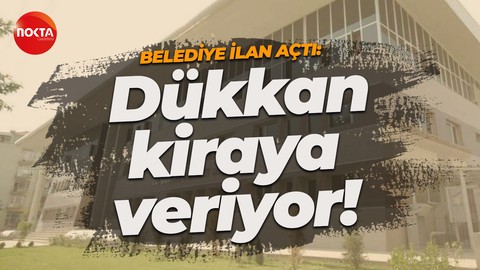 Gölcük Belediyesi kendisine ait dükkanı kiraya veriyor! Tarihler belli oldu