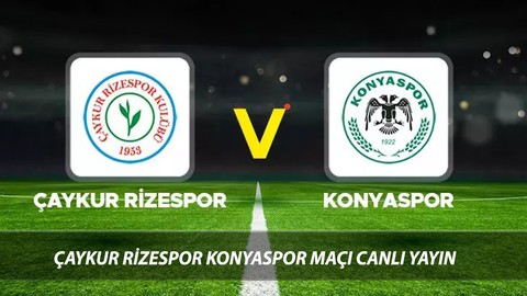 14 Aralık Süper Lig Çaykur Rizespor Konyaspor Maçı Canlı Nereden İzlenir?
