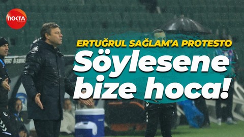 Kocaelispor taraftarından Ertuğrul Sağlam’a protesto! Söylesene bize hoca!