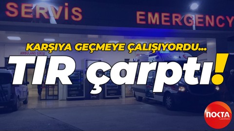 Kocaeli'de facia: Karşıdan karşıya geçmeye çalışan çocuğa TIR çarptı!