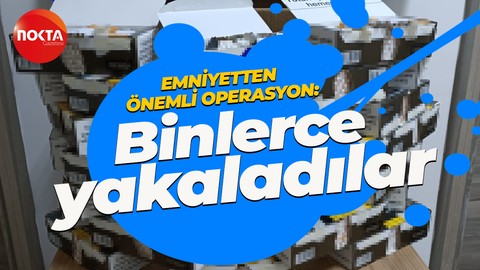Kocaeli'de yapılan operasyonda binlerce makaron ele geçirildi
