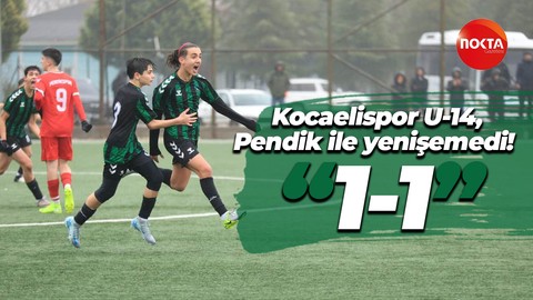 Kocaelispor U-14, Pendik ile yenişemedi! “1-1”