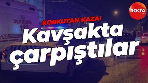 Düzce'de trafik kazası: Kavşakta çarpıştılar!