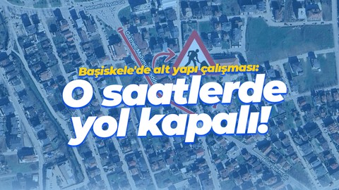 Başiskele'de alt yapı çalışması: O saatlerde yol kapalı!