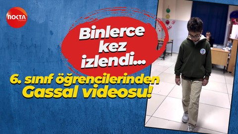 Farabi Ortaokulu'nda öğrencilerin hazırladığı "Gassal" videosu büyük beğeni topladı