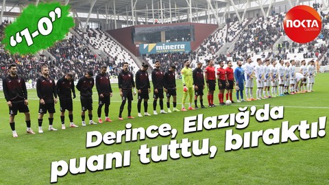 Derince, Elazığ’da puanı tuttu, bıraktı! “1-0”