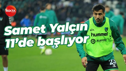 Kocaelispor'da Samet Yalçın 11’de başlıyor