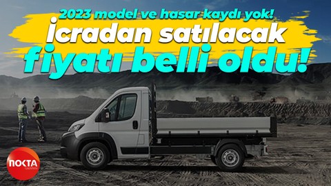 Kocaeli’de Fiat Ducato 2023 model kamyonet icradan satılık!