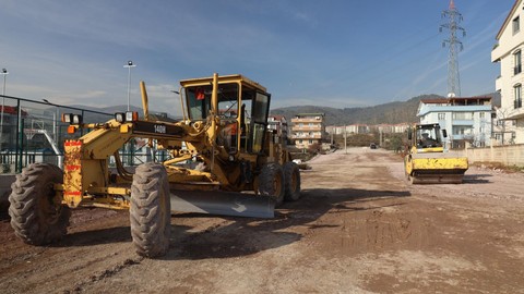 Körfez'de yol ve kavşak çalışması