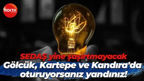 Gölcük, Kartepe ve Kandıra’da oturuyorsanız yandınız… SEDAŞ bu soğukta yine kesecek!