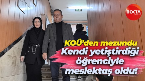 KOÜ'den mezundu... Kendi yetiştirdiği öğrenciyle meslektaş oldu