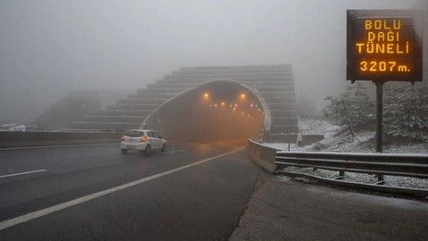Bolu Dağı'nda görüş mesafesi düştü