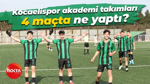 Kocaelispor akademi takımları 4 maçta ne yaptı?