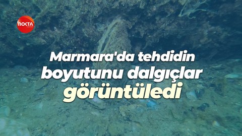 Marmara'da tehdidin boyutunu dalgıçlar görüntüledi