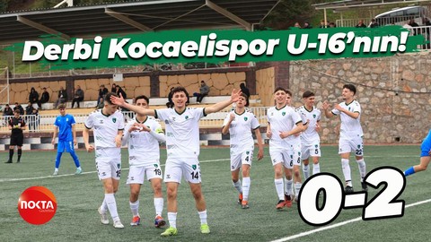 Derbi Kocaelispor U-16’nın! “0-2”