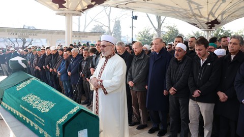 Cumhurbaşkanı Recep Tayyip Erdoğan, Kasım Yağcıoğlu'nın cenaze törenine katıldı