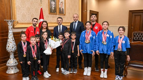Cimnastik Akademi Spor Kulübü'nden İlhami Aktaş’a ziyaret