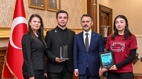 Wolfs Robotics takımından Vali İlhami Aktaş’a ziyaret