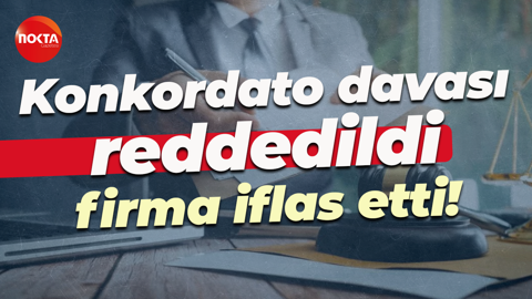 Kocaeli'de konkordato davası reddedilen firma iflas etti!