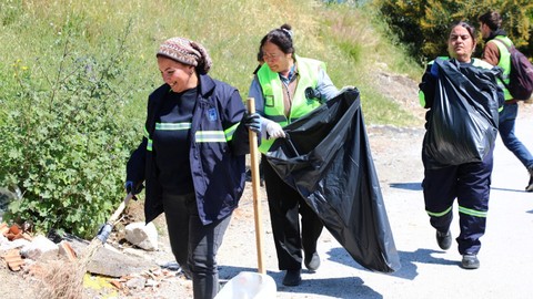 Gümbet’te 2 bin 250 kilogram atık toplandı