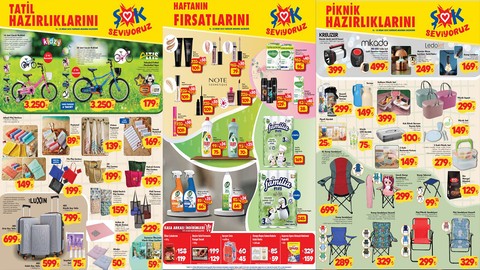 ŞOK Aktüel Ürünler Kataloğu 16 Nisan Çarşamba | ŞOK'ta Bu Çarşamba Valiz, Seyahat Seti, Piknik Seti Var