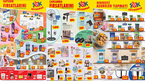 2 Temmuz ŞOK Aktüel Ürünler Kataloğu Güneşlikli Kamp Sandalyesi Satışa Çıktı! ŞOK'ta Bu Hafta Aşure Malzemeleri Geldi