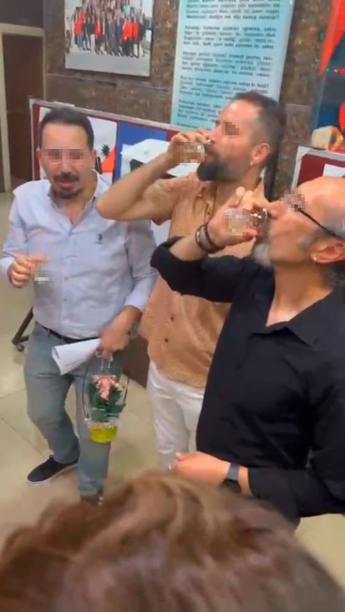 Şampanya patlatılan devlet okulunda yeni görüntüler ortaya çıktı - Resim : 2