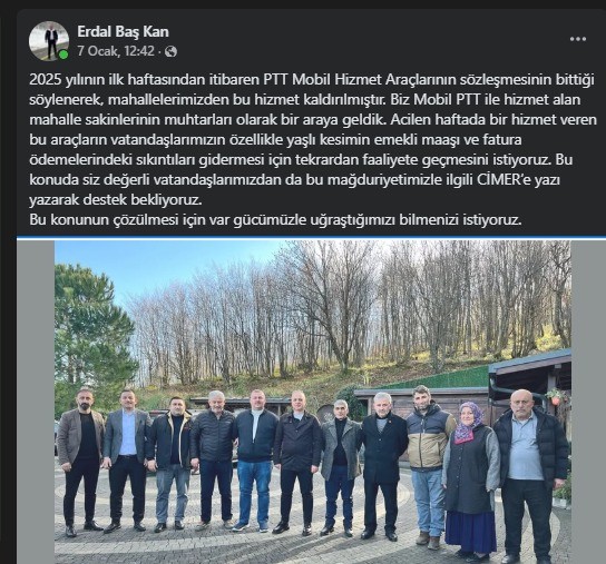 Kocaeli Haber- PTT hizmeti sonlandı muhtarlar harekete geçti 
