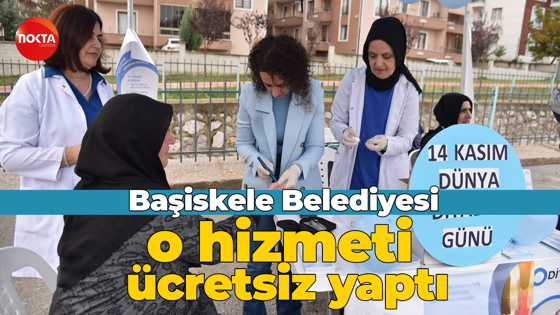 Başiskele Belediyesi'nden ücretsiz kan şekeri ölçümü