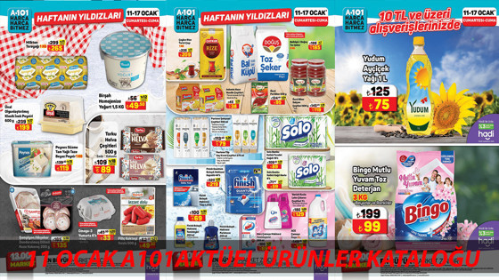 11-17 Ocak A101 Aktüel Haftanın Yıldızları Ayçiçek Yağı 75 TL'ye Düştü! Bugün A101'den Ne Alınır?